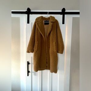 Lucky Brand Women's Double Breasted Faux Shearling Coat | Size M